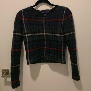 Ralph Lauren plaid sweater S-M